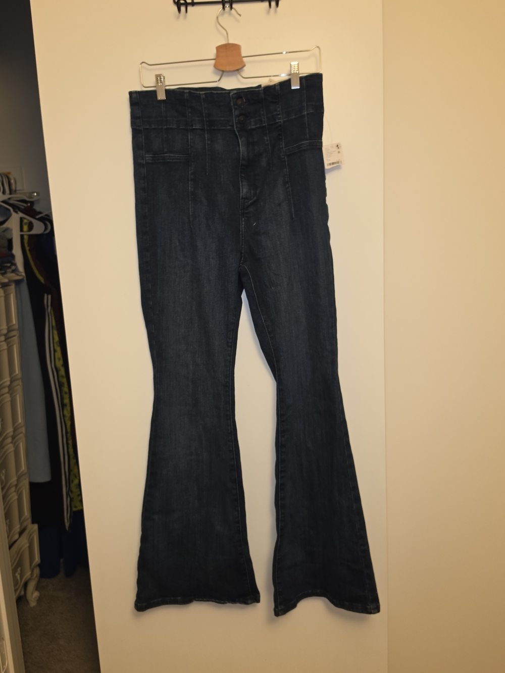 Free People We The Free Jayde Flare Jeans Blue